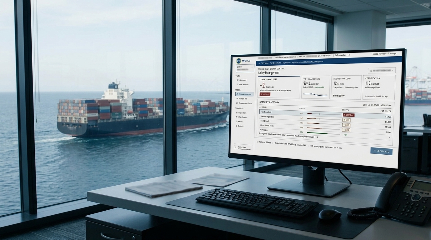 Marine Catering Software: How AVS+ Connects Stock, Orders and Invoices